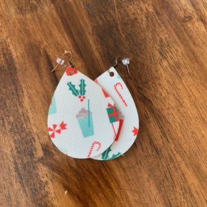 Christmas Leather Earrings
